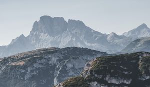 Preview wallpaper rocks, mountains, distance, peaks