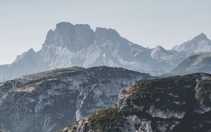 Preview wallpaper rocks, mountains, distance, peaks