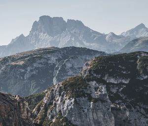 Preview wallpaper rocks, mountains, distance, peaks