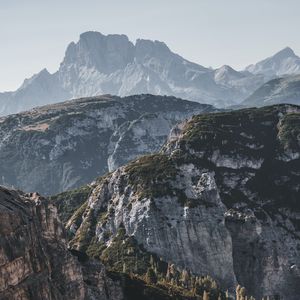 Preview wallpaper rocks, mountains, distance, peaks