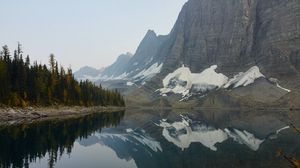 Preview wallpaper rocks, mountains, lake, reflection
