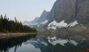 Preview wallpaper rocks, mountains, lake, reflection