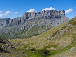 Preview wallpaper rocks, mountains, landscape, slope, nature