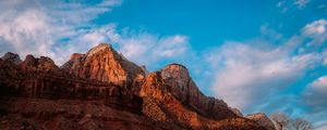 Preview wallpaper rocks, mountains, landscape, nature, slope