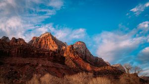 Preview wallpaper rocks, mountains, landscape, nature, slope