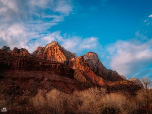 Preview wallpaper rocks, mountains, landscape, nature, slope