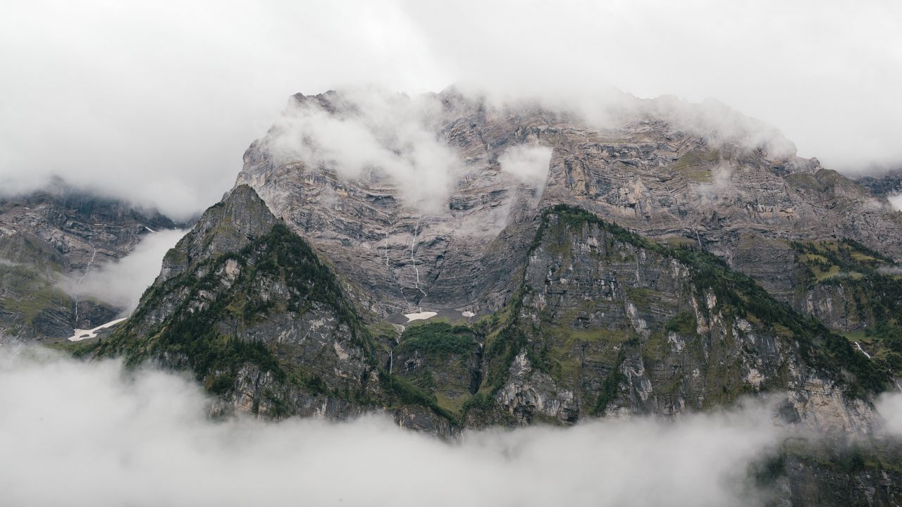 Wallpaper rocks, mountains, mist, pinnacles