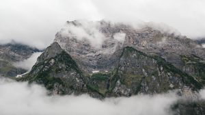 Preview wallpaper rocks, mountains, mist, pinnacles