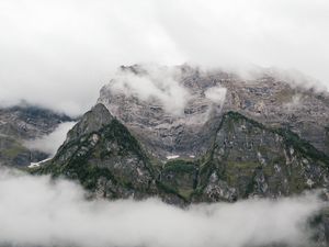 Preview wallpaper rocks, mountains, mist, pinnacles
