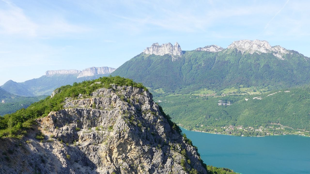 Wallpaper rocks, mountains, peaks, sea, branches