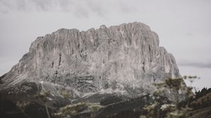 Preview wallpaper rocks, mountains, peaks, road, grass, sky