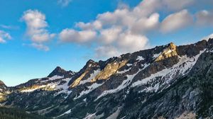 Preview wallpaper rocks, mountains, road, forest, slope