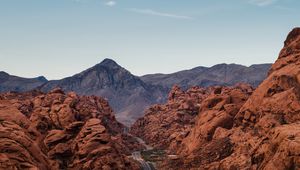 Preview wallpaper rocks, mountains, road, winding, sandy
