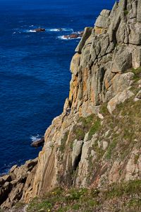 Preview wallpaper rocks, mountains, sea, cliff, stone
