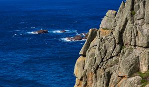 Preview wallpaper rocks, mountains, sea, cliff, stone