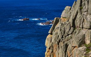 Preview wallpaper rocks, mountains, sea, cliff, stone