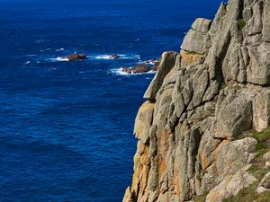 Preview wallpaper rocks, mountains, sea, cliff, stone