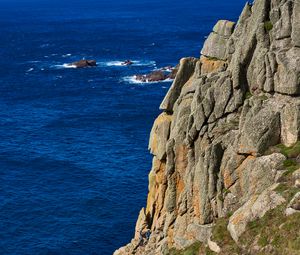 Preview wallpaper rocks, mountains, sea, cliff, stone