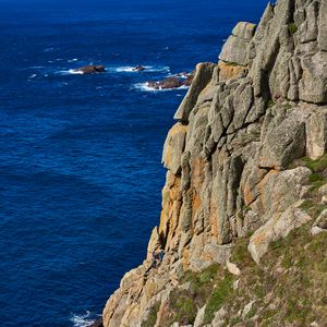 Preview wallpaper rocks, mountains, sea, cliff, stone