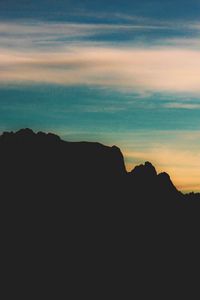 Preview wallpaper rocks, mountains, sky, clouds
