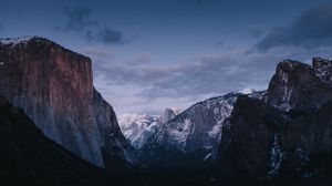 Preview wallpaper rocks, mountains, sky, landscape