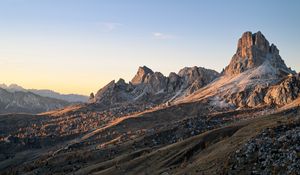 Preview wallpaper rocks, mountains, slope, trees, landscape