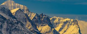Preview wallpaper rocks, mountains, snow, relief, nature