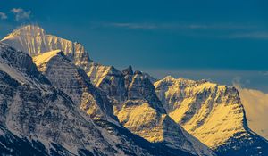 Preview wallpaper rocks, mountains, snow, relief, nature