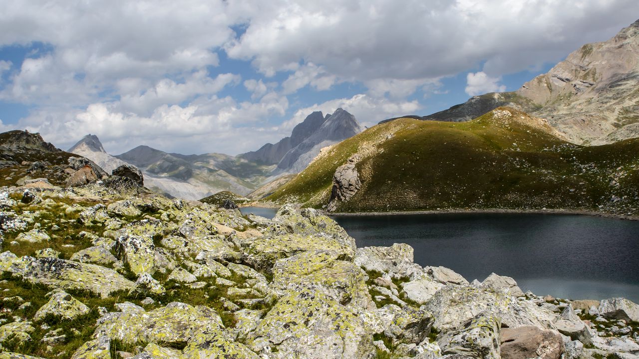 Wallpaper rocks, mountains, stones, water
