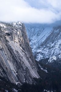 Preview wallpaper rocks, mountains, top, snow