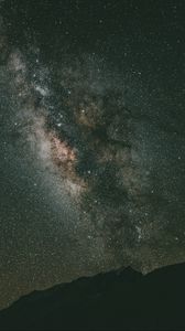 Preview wallpaper rocks, nebula, starry sky, stars, space