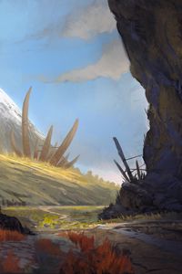 Preview wallpaper rocks, path, art