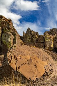 Preview wallpaper rocks, peaks, stones, relief, sky