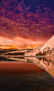 Preview wallpaper rocks, reflection, lake, landscape, sky