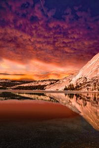 Preview wallpaper rocks, reflection, lake, landscape, sky