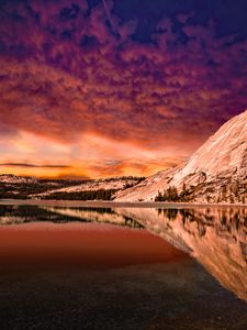 Preview wallpaper rocks, reflection, lake, landscape, sky