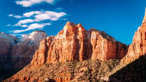 Preview wallpaper rocks, relief, mountains, light
