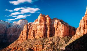 Preview wallpaper rocks, relief, mountains, light
