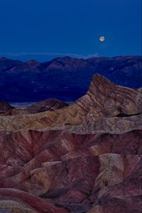 Preview wallpaper rocks, relief, nature, moon