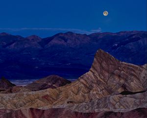 Preview wallpaper rocks, relief, nature, moon