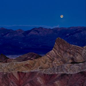 Preview wallpaper rocks, relief, nature, moon