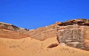 Preview wallpaper rocks, relief, sand, nature