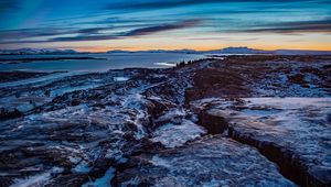 Preview wallpaper rocks, relief, stone, stony, snow