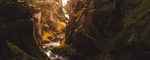 Preview wallpaper rocks, river, gorge, relief
