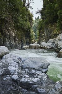 Preview wallpaper rocks, river, water, stream, stones, nature