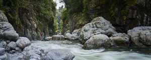 Preview wallpaper rocks, river, water, stream, stones, nature