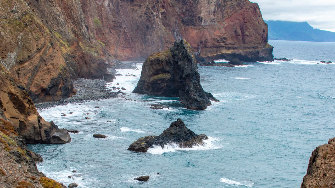 Wallpaper rocks, sea, cliff, landscape, nature