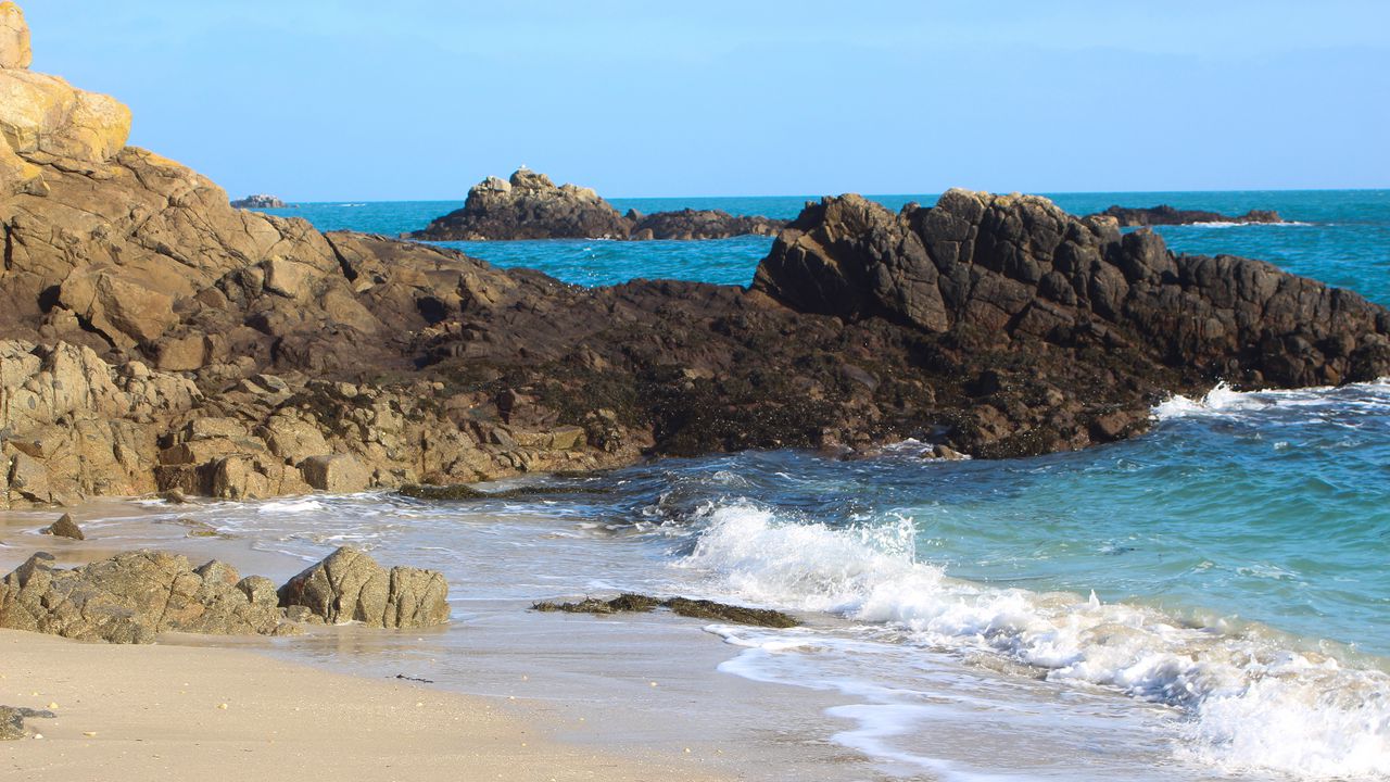 Wallpaper rocks, sea, coast, nature