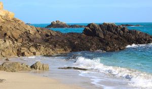 Preview wallpaper rocks, sea, coast, nature
