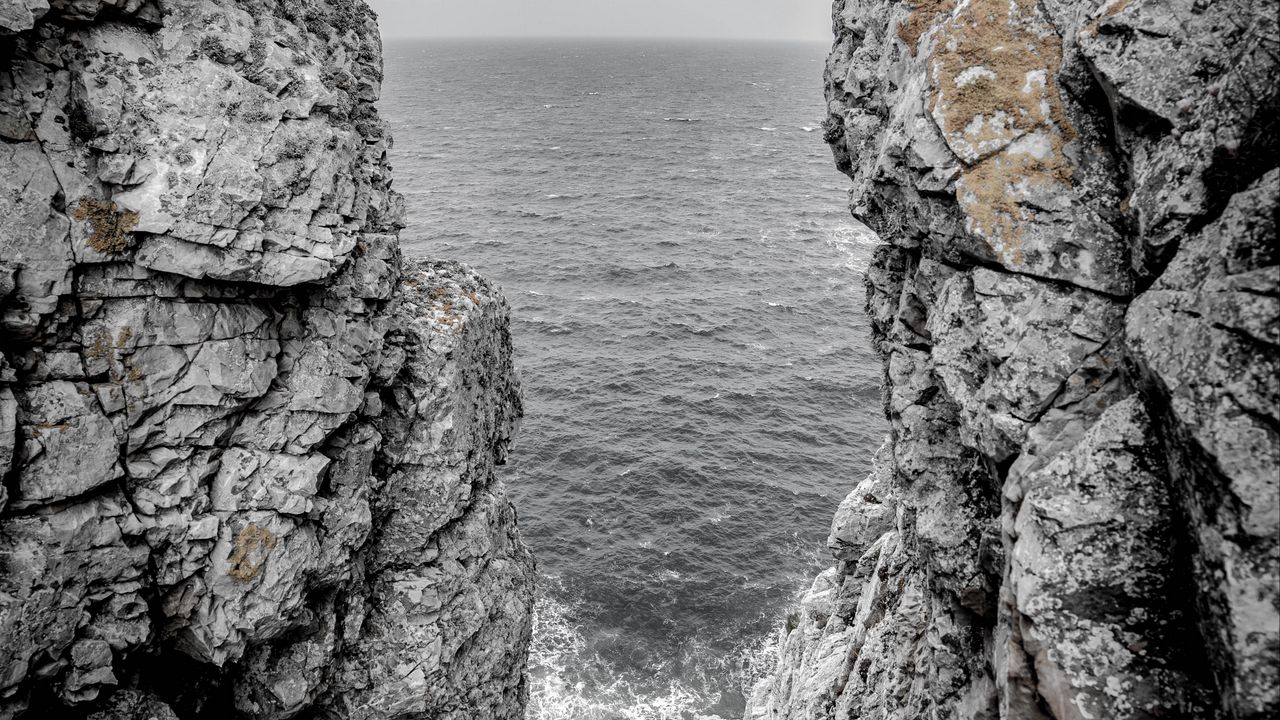 Wallpaper rocks, sea, gorge, nature